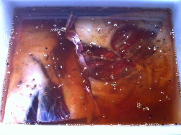 Brining the beef brisket