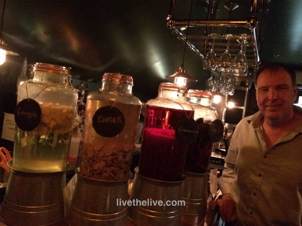 Infused vodkas that later infused me.