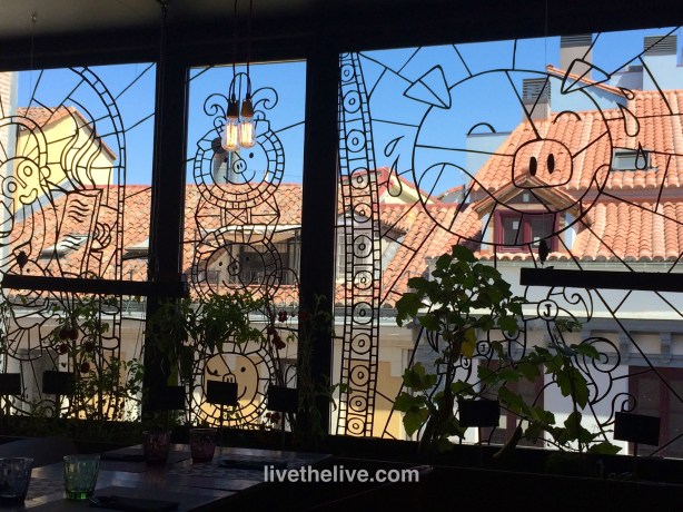 The window at Cocina de San Anton.